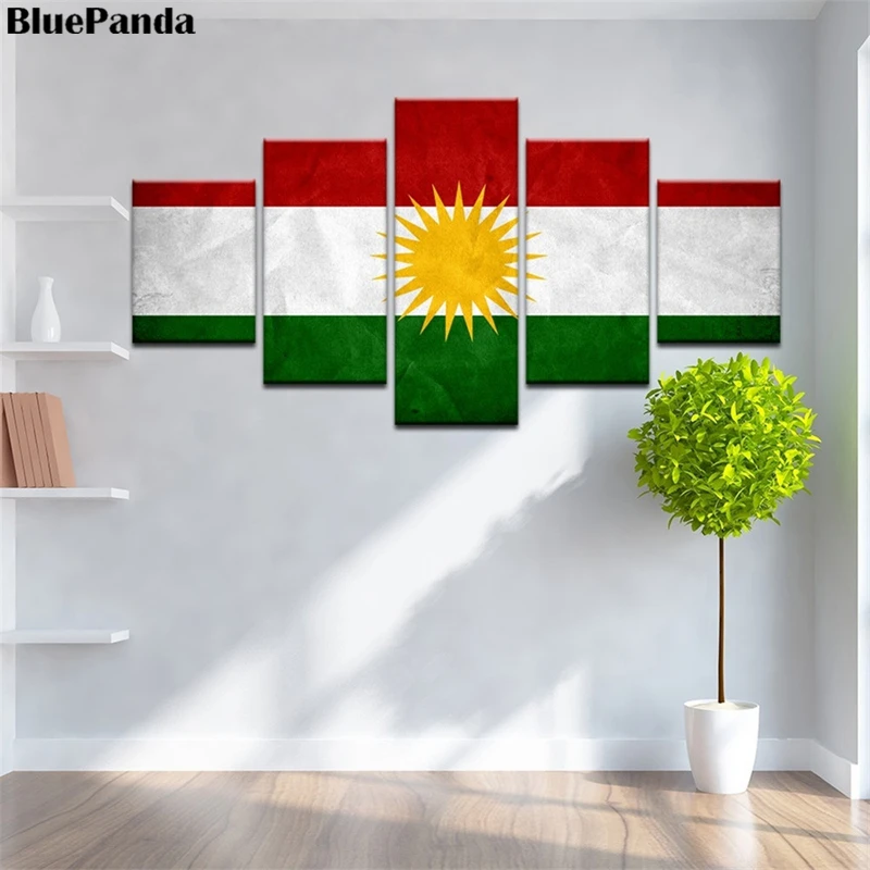 5 Pieces Kurdistan Flag HD Canvas Painting Oil Print Poster Wall Art Modern Picture For Living Room Home Decor
5 Pieces Kurdistan Flag HD Canvas Painting Oil Print Poster Wall Art Modern Picture For Living Room Home Decor