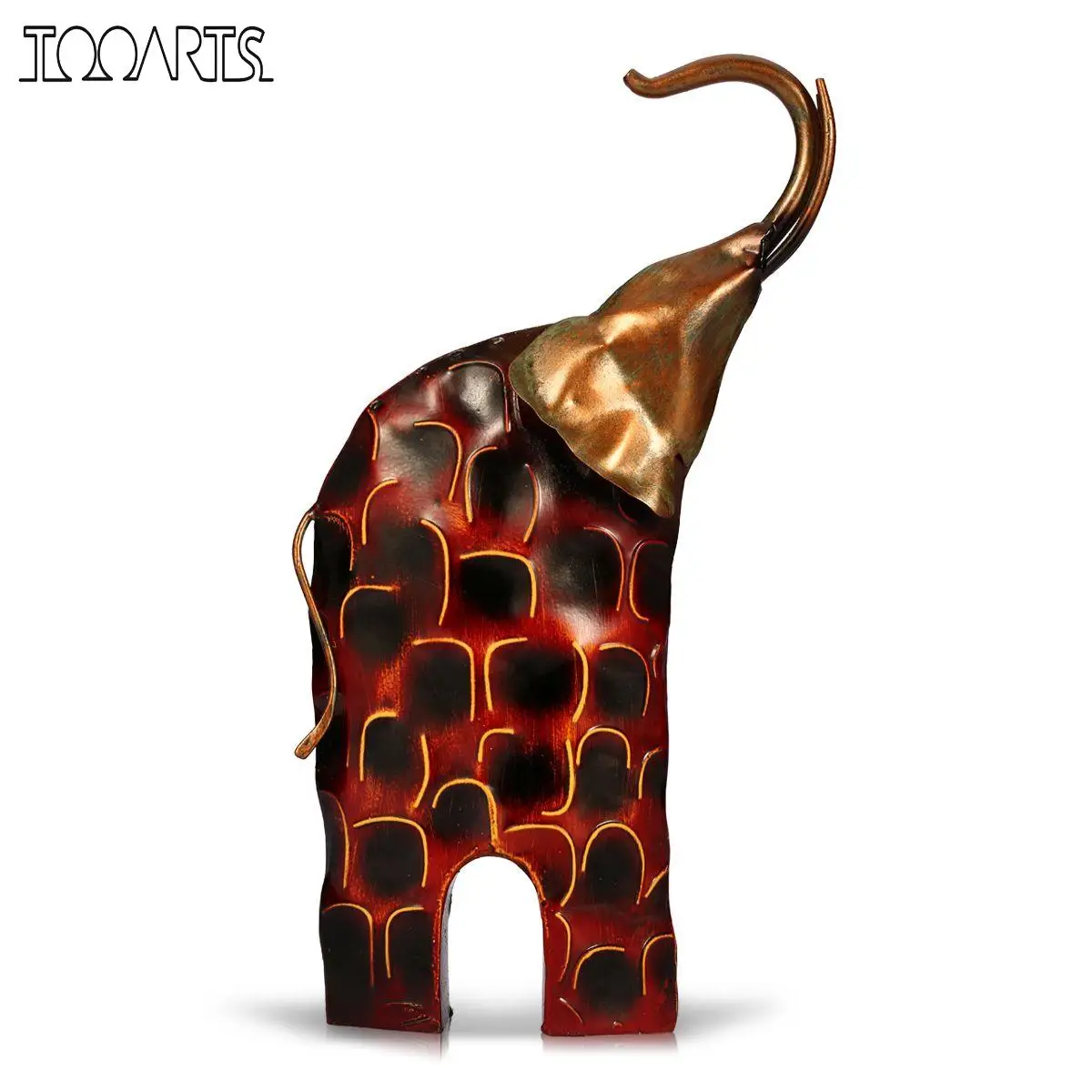 Tooarts Elephant Figurine Metal Figurine Raising Head Iron Elephant Miniature Craft Gift For Home Decoration
Tooarts Elephant Figurine Metal Figurine Raising Head Iron Elephant Miniature Craft Gift For Home Decoration