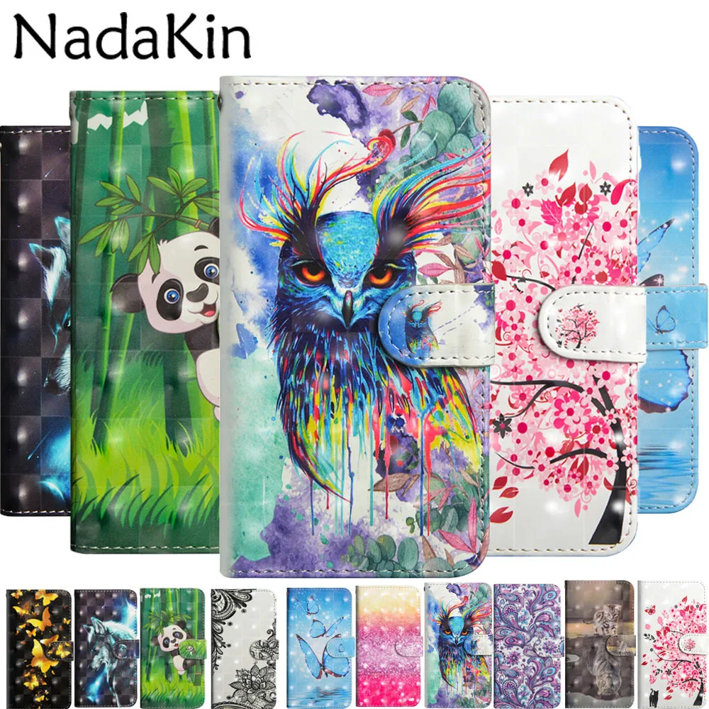 

Case 3D Painted for ZTE Blade A510 A520 A610 L5 X7 A601 A6 Nubia M2 Lite V9 Vita AF3 Zmax Pro Z986 Book Cover Leather Wallet