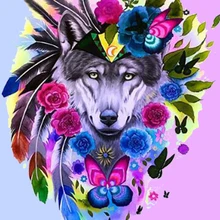full round drill diamond embroidery colorful wolf head 5d diy diamond painting Cross Stitch Rhinestone mosaic party gift
full round drill diamond embroidery colorful wolf head 5d diy diamond painting Cross Stitch Rhinestone mosaic party gift