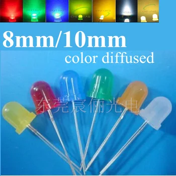 100pcs 8mm/10mm LEDs red/green/blue/yellow/white/warm white color diffused Round led 10mm DIP LED water clear LED light diode
100pcs 8mm/10mm LEDs red/green/blue/yellow/white/warm white color diffused Round led 10mm DIP LED water clear LED light diode
