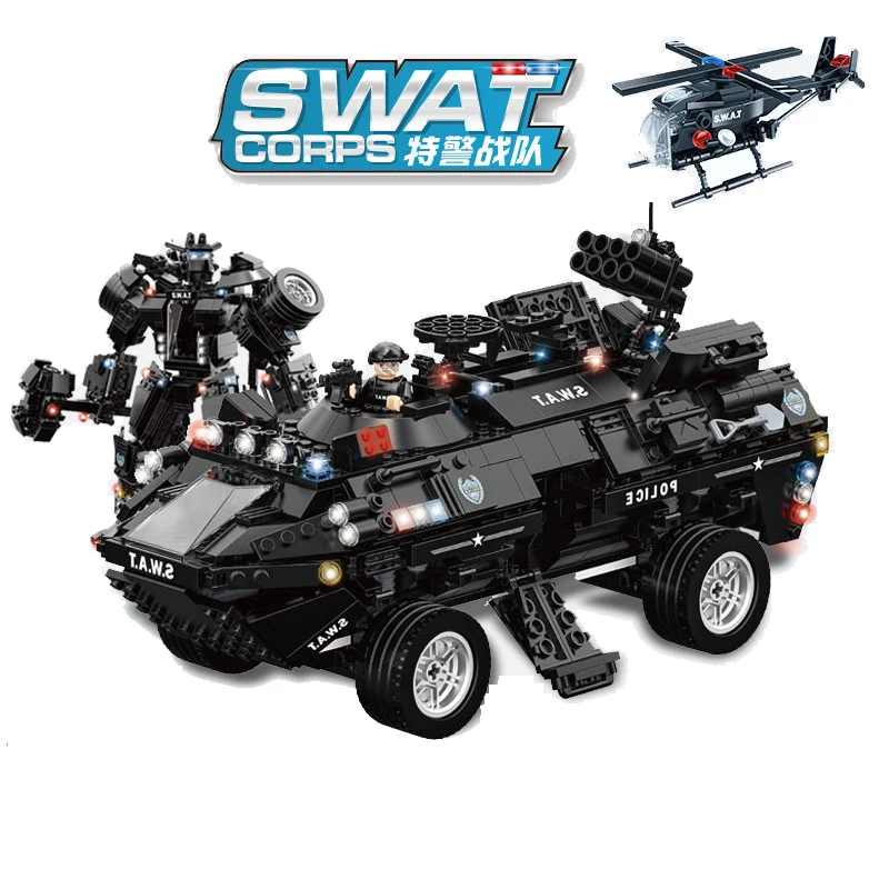 1044pcs Children's educational building blocks toy Compatible Legoings city Robotic armor Raptors amphibious armored vehicle
1044pcs Children's educational building blocks toy Compatible Legoings city Robotic armor Raptors amphibious armored vehicle