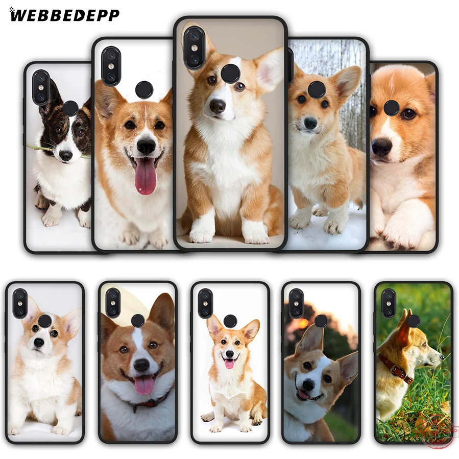WEBBEDEPP Corgi Welsh Dog Soft Silicone Case for Xiaomi Mi 6 8 9 SE MAX 3 A1 A2 Lite F1 Cover | Мобильные телефоны и