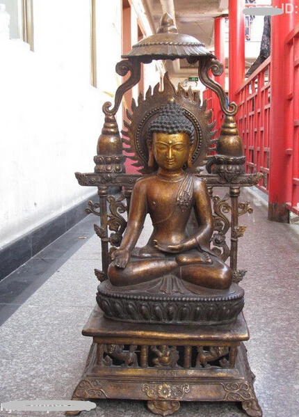 004643 32"Tibet Buddhism Large Hall Bronze Gild Tathagata Sakyamuni Buddha Statue
004643 32"Tibet Buddhism Large Hall Bronze Gild Tathagata Sakyamuni Buddha Statue