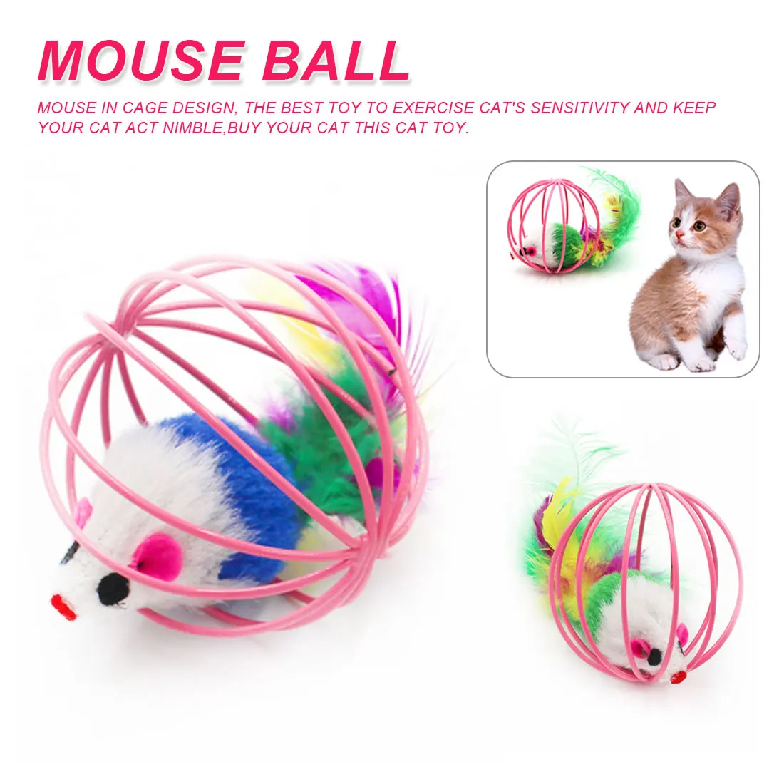 Pet Animals Cute Plush Toy Cat Toys Lovely Ball Mouse Toys for Cats Feather Funny Playing Mice Mouse Toys Home & Kitchen
Pet Animals Cute Plush Toy Cat Toys Lovely Ball Mouse Toys for Cats Feather Funny Playing Mice Mouse Toys Home & Kitchen