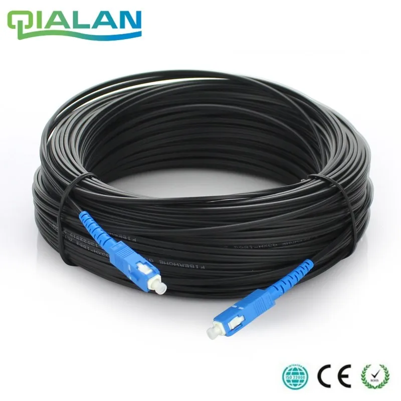 100m outdoor SC Ftth Dromp Cable Simplex Singlemode G657A Fiber optic patch cord FTTH fiber optic jumper Cable
100m outdoor SC Ftth Dromp Cable Simplex Singlemode G657A Fiber optic patch cord FTTH fiber optic jumper Cable
