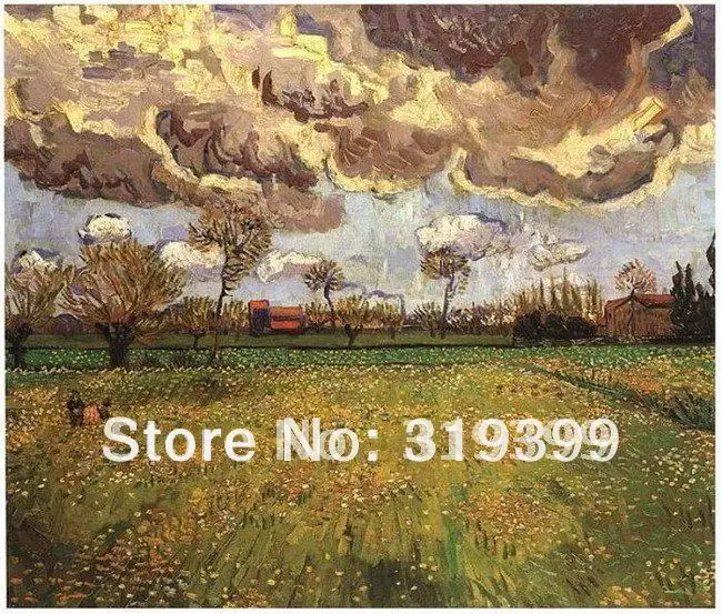 Linen Canvas Oil Painting reproduction,Landscape Under a Stormy Sky by vincent van gogh,100% handmade,DHL Shipping
Linen Canvas Oil Painting reproduction,Landscape Under a Stormy Sky by vincent van gogh,100% handmade,DHL Shipping