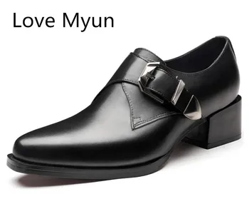 Genuine Leather Dress Men Shoes 5cm High Heels Mens Formal Suit Wedding Height Increase Shoes Business Leisure Party Dance Shoes
Genuine Leather Dress Men Shoes 5cm High Heels Mens Formal Suit Wedding Height Increase Shoes Business Leisure Party Dance Shoes