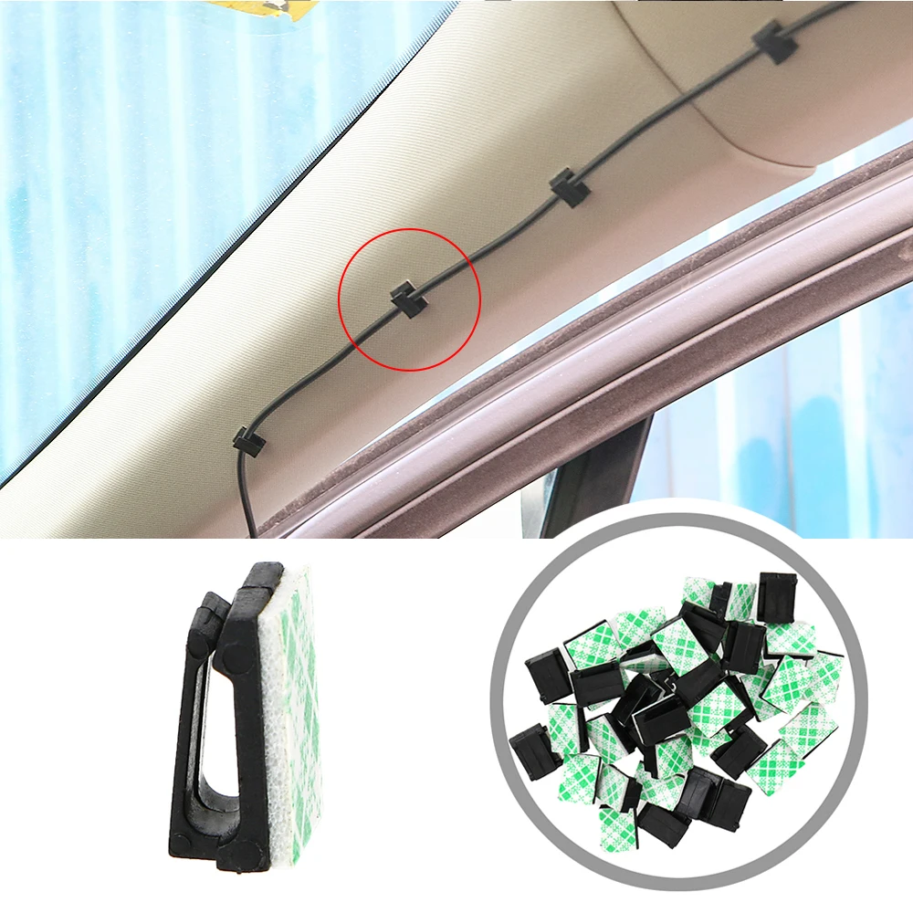 40Pcs Car Vehicle Data Cord Cable Tie Mount Wires Fixing Clips Car Cable Mount Clamp Clip Auto Fastener Interior Accessories
40Pcs Car Vehicle Data Cord Cable Tie Mount Wires Fixing Clips Car Cable Mount Clamp Clip Auto Fastener Interior Accessories