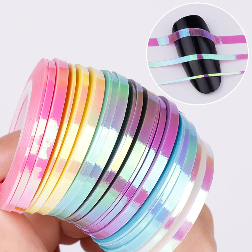 21Pcs BORN QUEEN Mermaid Nail Striping Tape Line Sticker Candy Color Adhesive Decals DIY Nail Art Manicure Decoration
21Pcs BORN QUEEN Mermaid Nail Striping Tape Line Sticker Candy Color Adhesive Decals DIY Nail Art Manicure Decoration