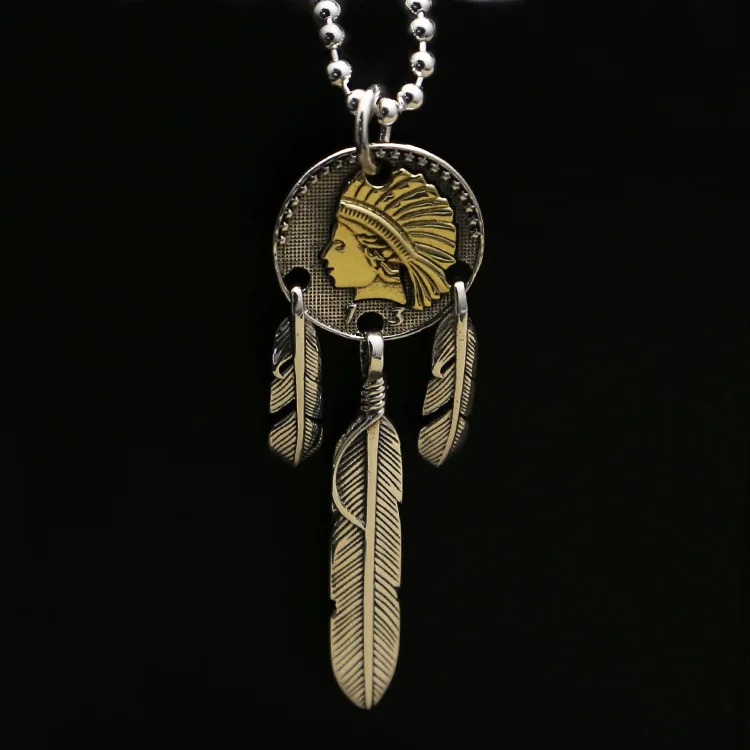 S925 silver fashion jewelry factory wholesale Takahashi Goro feather pendant pendant and Indian coins
S925 silver fashion jewelry factory wholesale Takahashi Goro feather pendant pendant and Indian coins