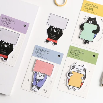 30 sheet/pcs Animal series black bear cat memo pad paper sticky notes post notepad kawaii stationery papeleria school supplies
30 sheet/pcs Animal series black bear cat memo pad paper sticky notes post notepad kawaii stationery papeleria school supplies