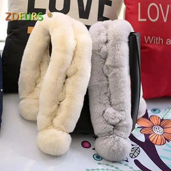 ZDFURS *Rabbit Fur Scarf For Women Winter 2018 Brand Luxury Knitted Female Real Fur Scarf Rex Collar Warm Neck Color Pompoms
ZDFURS *Rabbit Fur Scarf For Women Winter 2018 Brand Luxury Knitted Female Real Fur Scarf Rex Collar Warm Neck Color Pompoms