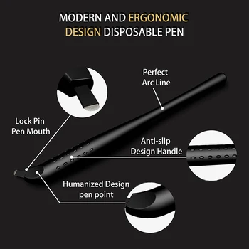 New Design 10pcs High Quality Disposable Microblading Pen Handtools Eyebrow Tattoo Pen Professional for Permanent Makeup Black
New Design 10pcs High Quality Disposable Microblading Pen Handtools Eyebrow Tattoo Pen Professional for Permanent Makeup Black
