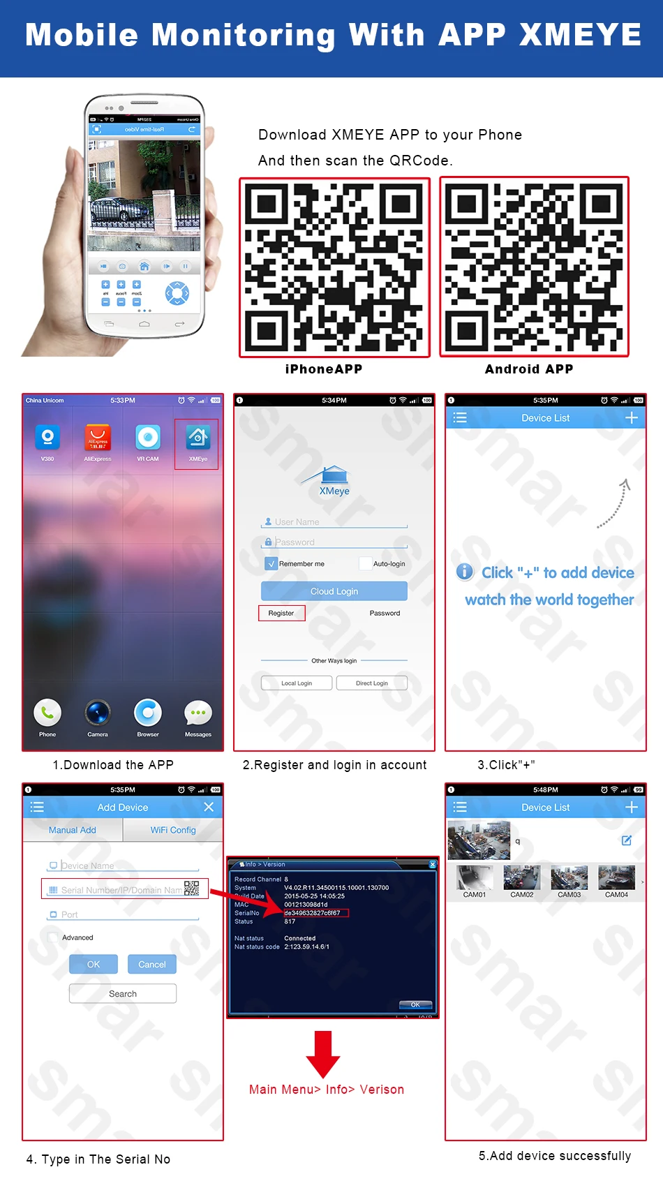 Mobile Monitoring With APP XMEYE