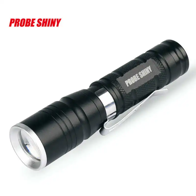 Multi Functional Mini Zoom Clip Flashlight Simple Coveient Structure Take Place powerful led flashlight rechargeable #4A29 (4)