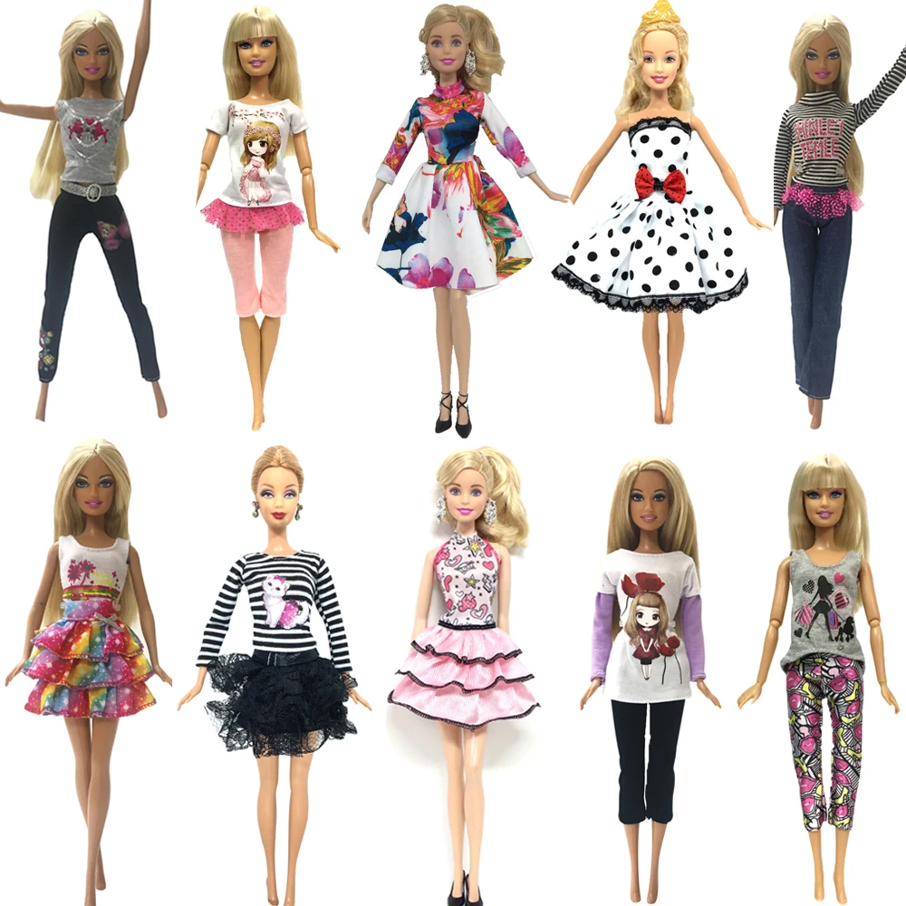 NK 10 Pcs /Set Doll Hot sale Outfit Fashion Clothes Casual Party Dress Suits For Barbie Doll Gift Baby Toy Doll Clothing DZ
NK 10 Pcs /Set Doll Hot sale Outfit Fashion Clothes Casual Party Dress Suits For Barbie Doll Gift Baby Toy Doll Clothing DZ