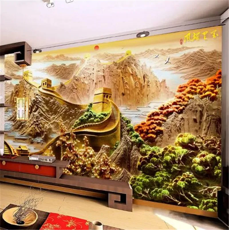 Custom Any Size 3D Wallpaper Wanli Xiongfeng embossed Great Wall living room TV background wall Mural WallpaperCustom Any Size
Custom Any Size 3D Wallpaper Wanli Xiongfeng embossed Great Wall living room TV background wall Mural WallpaperCustom Any Size