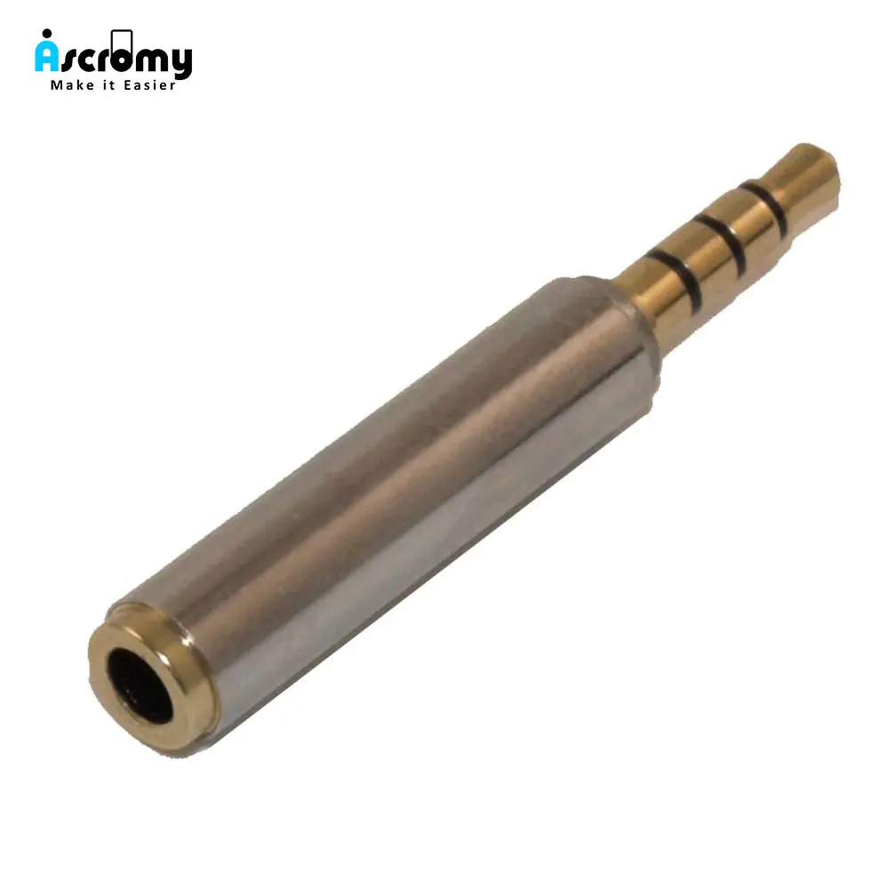 Ascromy 3.5mm to 3.5mm TRRS 4 Conductor Male/Female Port Extender Shielded Adapter 3.5 mm OMTP to 3.5 mm CTIA Converter
Ascromy 3.5mm to 3.5mm TRRS 4 Conductor Male/Female Port Extender Shielded Adapter 3.5 mm OMTP to 3.5 mm CTIA Converter