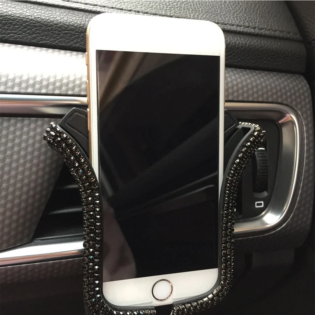 Universal Car Phone Holder Mount with Crystal Rhinestone Car Air Vent Clip mobile phone bracket#P9
Universal Car Phone Holder Mount with Crystal Rhinestone Car Air Vent Clip mobile phone bracket#P9