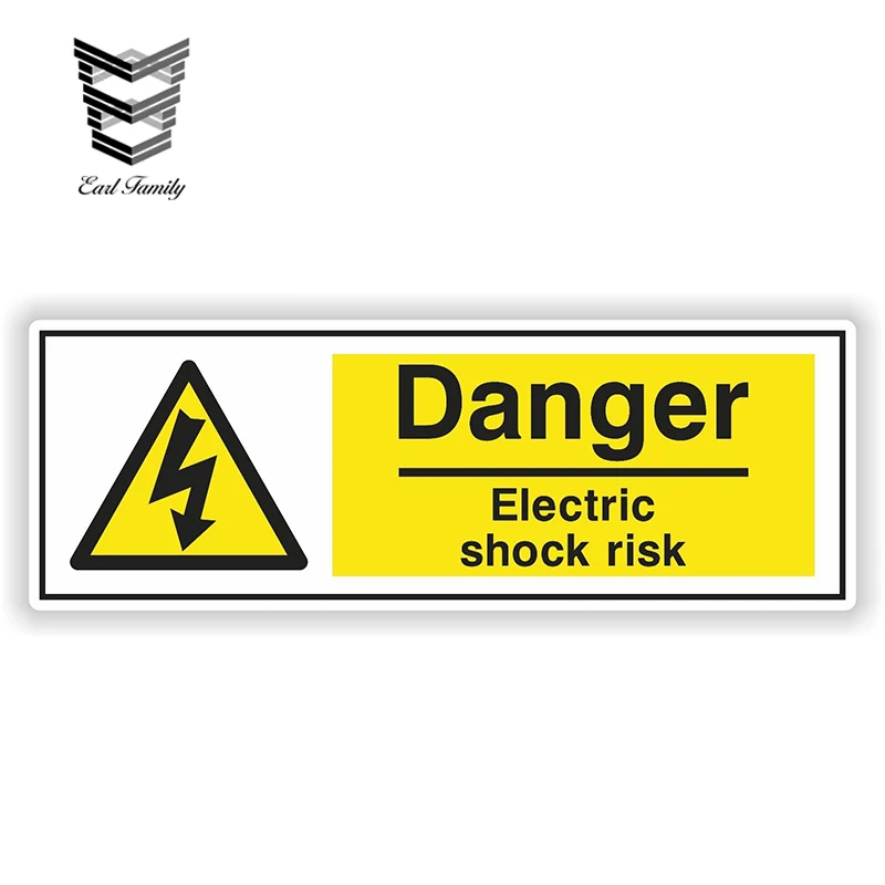 EARLFAMILY 13cm X 4.6cm DANGER ELECTRIC SHOCK RISK Warning Sticker for Bumper Laptop Fridge Door Decal Reflective Car Stickers
EARLFAMILY 13cm X 4.6cm DANGER ELECTRIC SHOCK RISK Warning Sticker for Bumper Laptop Fridge Door Decal Reflective Car Stickers