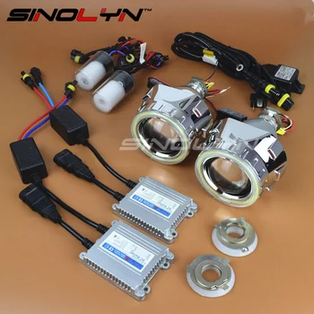 Sinolyn Bi-xenon Angel Eyes Full Kit Projector Headlight Lenses 2.5 Leader Lens COB Halo For H7 H4 Car Accessories Use H1 HID
Sinolyn Bi-xenon Angel Eyes Full Kit Projector Headlight Lenses 2.5 Leader Lens COB Halo For H7 H4 Car Accessories Use H1 HID