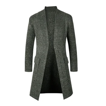 2019 New Men's Autumn Winter Warm Brand Casual Sweater solid color Korean long-sleeved Male slim long cardigan sweater coat men
2019 New Men's Autumn Winter Warm Brand Casual Sweater solid color Korean long-sleeved Male slim long cardigan sweater coat men