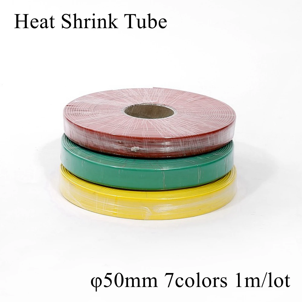1M 50mm Black Red Clear Transparent Yellow Blue Green White Polyolefin Quick Heat Shrink Tubing Tube Wire Cable Sleeve Tape Wrap
1M 50mm Black Red Clear Transparent Yellow Blue Green White Polyolefin Quick Heat Shrink Tubing Tube Wire Cable Sleeve Tape Wrap
