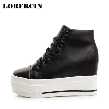 LORFRCIN Women Casual Platform Shoes Genuine Leather High Heels Shoes Woman Wedges Women Shoes Lace-up Increased Internal Pumps
LORFRCIN Women Casual Platform Shoes Genuine Leather High Heels Shoes Woman Wedges Women Shoes Lace-up Increased Internal Pumps