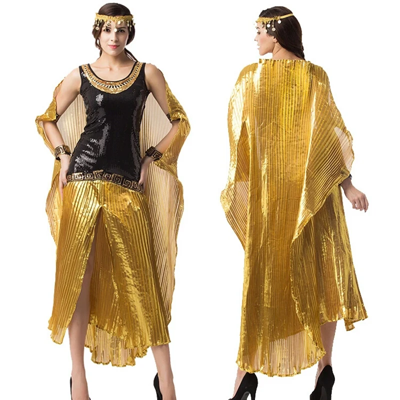 Queen of Egypt Queen Queen Cleopatra's role-playing costume of the Halloween party costume of ancient Egyptian god of war clothi
Queen of Egypt Queen Queen Cleopatra's role-playing costume of the Halloween party costume of ancient Egyptian god of war clothi