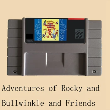 Adventures of Rocky and Bullwinkle and Friends 16 bit Big Gray Game Card For NTSC Game Player
Adventures of Rocky and Bullwinkle and Friends 16 bit Big Gray Game Card For NTSC Game Player