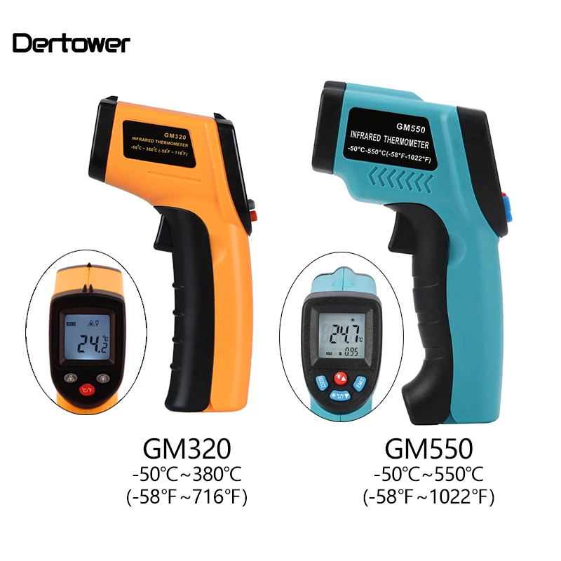 GM550 -50~550 C GM320 -50-300 Digital infrared Thermometer laser Temperature Gun Pyrometer Aquarium Emissivity Adjustable DT6 
GM550 -50~550 C GM320 -50-300 Digital infrared Thermometer laser Temperature Gun Pyrometer Aquarium Emissivity Adjustable DT6