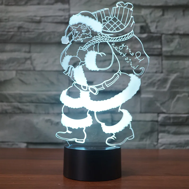 Santa Claus Acrylic Colorful 3d Night Light Led Gradual Atmosphere Platform Led Kids Lamp Novelty Usb Led 3d Light
Santa Claus Acrylic Colorful 3d Night Light Led Gradual Atmosphere Platform Led Kids Lamp Novelty Usb Led 3d Light