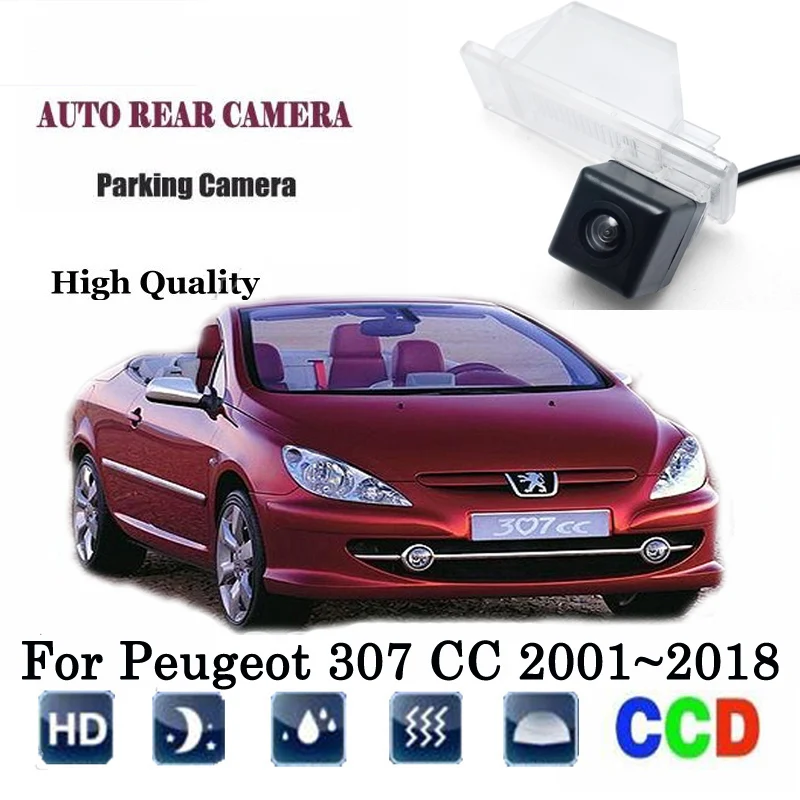 Rear View Camera For Peugeot 307 CC 2001~2018 Reversing camera/ CCD Night Vision/ Backup Camera License Plate camera
Rear View Camera For Peugeot 307 CC 2001~2018 Reversing camera/ CCD Night Vision/ Backup Camera License Plate camera