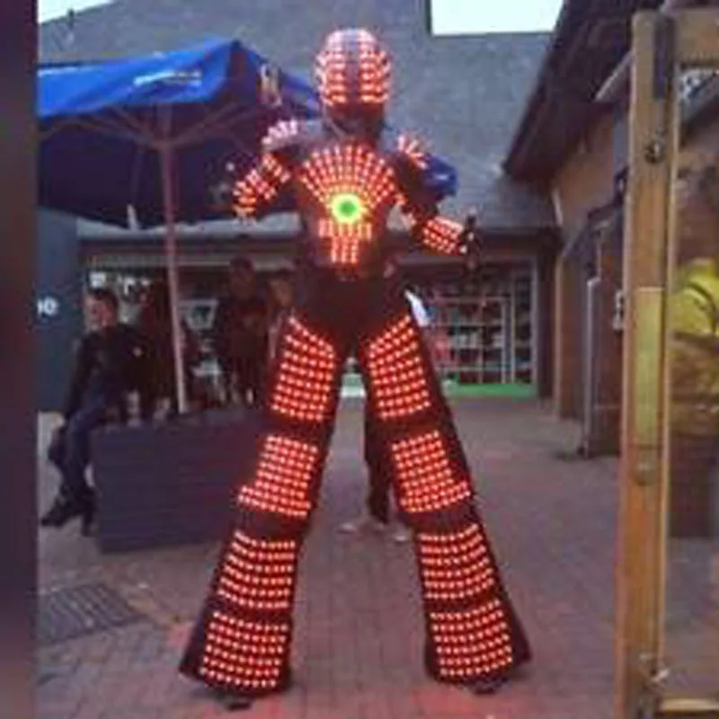 RGB Flashing LED Costume Light Suits LED Robot Suits Kryoman Robot David Guetta Robot With LED Helmet
RGB Flashing LED Costume Light Suits LED Robot Suits Kryoman Robot David Guetta Robot With LED Helmet