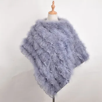Winter Ladies' Genuine 100% Real turkey Fur Poncho Triangle Shawl Women Handmade Fur Pashmina Wrap Female Party Pullover
Winter Ladies' Genuine 100% Real turkey Fur Poncho Triangle Shawl Women Handmade Fur Pashmina Wrap Female Party Pullover