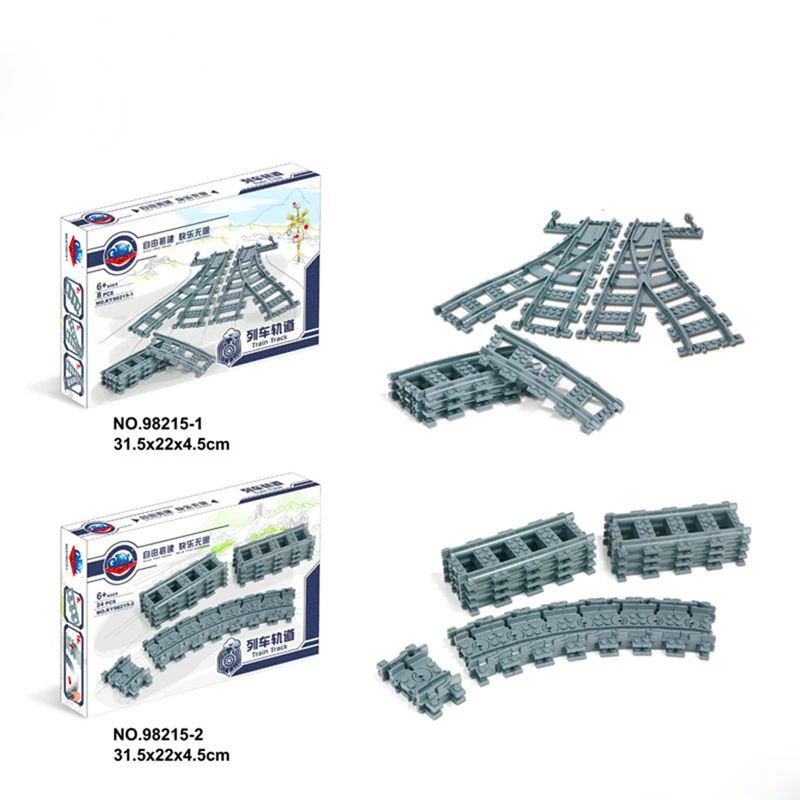 City Trains Flexible Track Rail Crossing Straight Curved Rails Figures Building Blocks Brick Compatible LegoIN Playmobil Toys
City Trains Flexible Track Rail Crossing Straight Curved Rails Figures Building Blocks Brick Compatible LegoIN Playmobil Toys