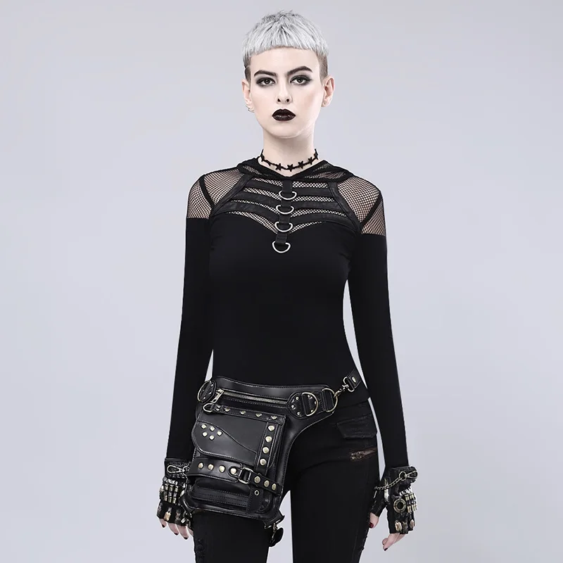 Black Rivet Leather Vintage Handbag Steampunk Waist Bag Gothic Rock Punk Men & Women Crossbody Shoulder Bags Corset Accessories
Black Rivet Leather Vintage Handbag Steampunk Waist Bag Gothic Rock Punk Men & Women Crossbody Shoulder Bags Corset Accessories