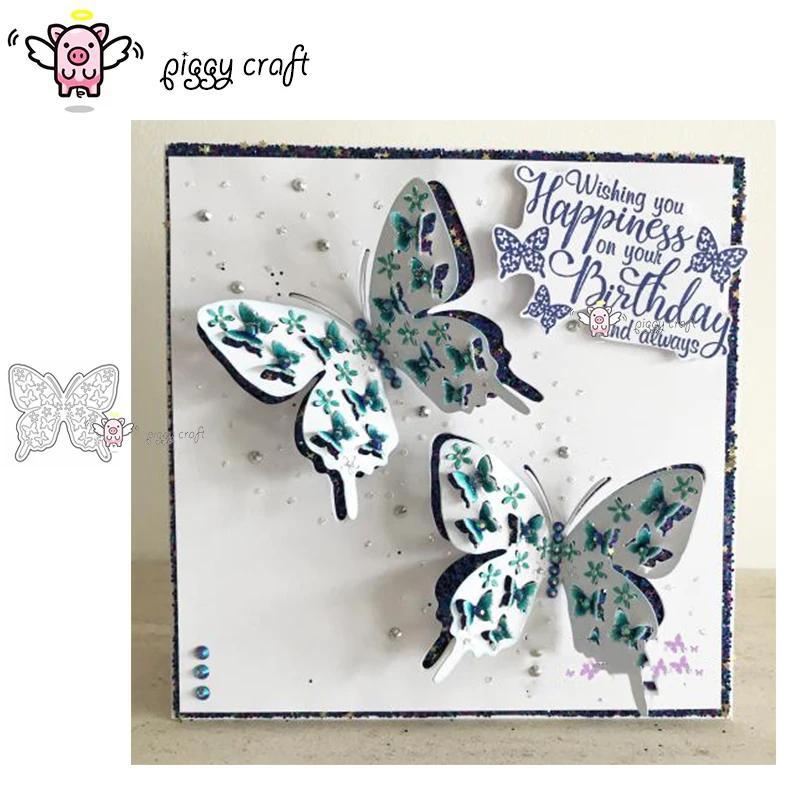 Piggy Craft metal cutting dies cut die mold 3D butterfly decoration Scrapbook paper craft knife mould blade punch stencils dies
Piggy Craft metal cutting dies cut die mold 3D butterfly decoration Scrapbook paper craft knife mould blade punch stencils dies