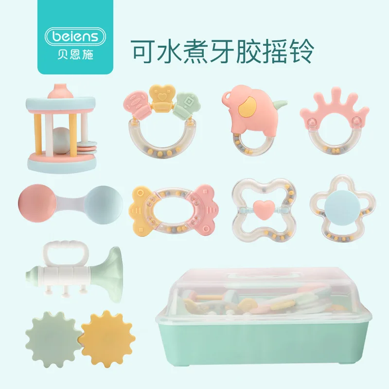 Baby Rattles Teether Baby Toys 0-12 months Early Education Safe And Non-toxic Babys Montessori Safe Toys for Newborns 6-8 pieces
Baby Rattles Teether Baby Toys 0-12 months Early Education Safe And Non-toxic Babys Montessori Safe Toys for Newborns 6-8 pieces