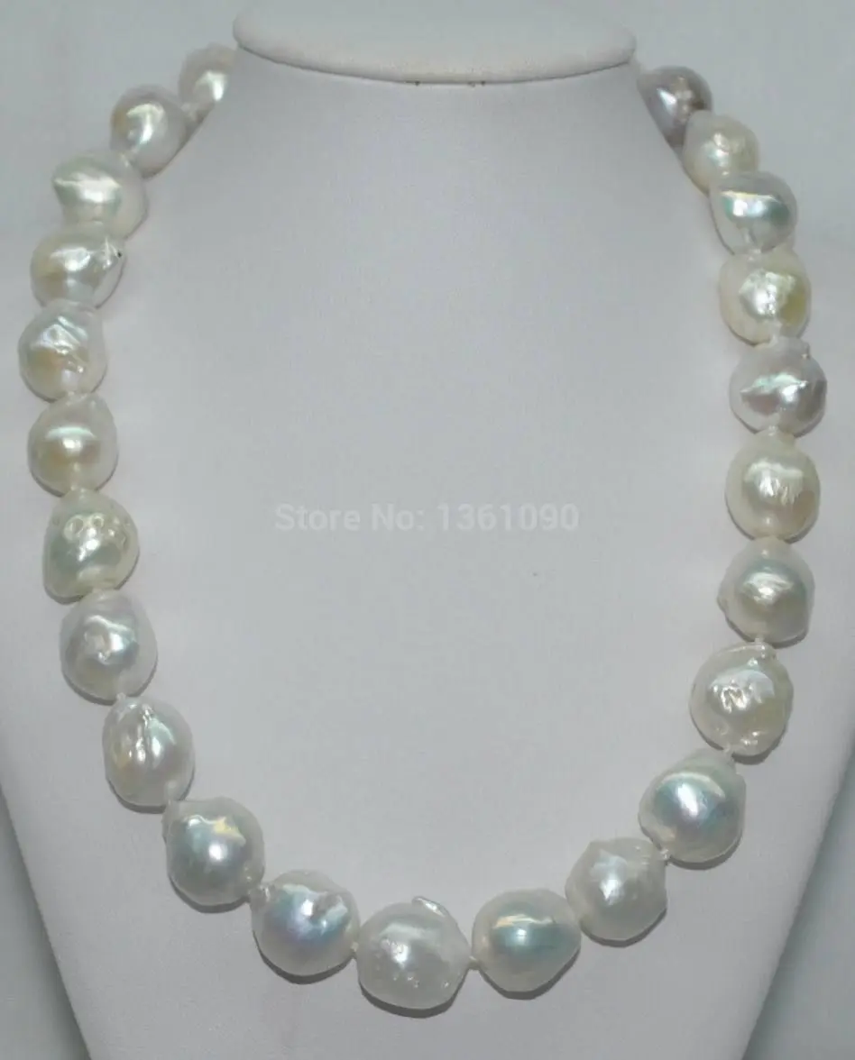 bjc 000479 Natural Rainbow white 15*16mm Baroque nucleated Pearl Necklace (C0309)
bjc 000479 Natural Rainbow white 15*16mm Baroque nucleated Pearl Necklace (C0309)