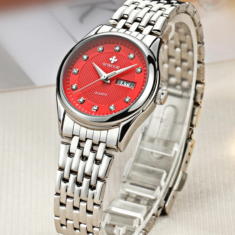 WWOOR Quartz Analog Steel Watch Brand Luxury Women 50m Waterproof Watch Date Clock Ladies Casual Sports Wristwatch Montre Femme
WWOOR Quartz Analog Steel Watch Brand Luxury Women 50m Waterproof Watch Date Clock Ladies Casual Sports Wristwatch Montre Femme