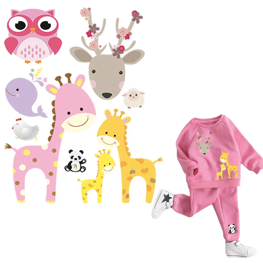 1 set animals iron on patches for kids clothing infant girls heat transfer decor accessory diy applique baby sticker on clothes
1 set animals iron on patches for kids clothing infant girls heat transfer decor accessory diy applique baby sticker on clothes