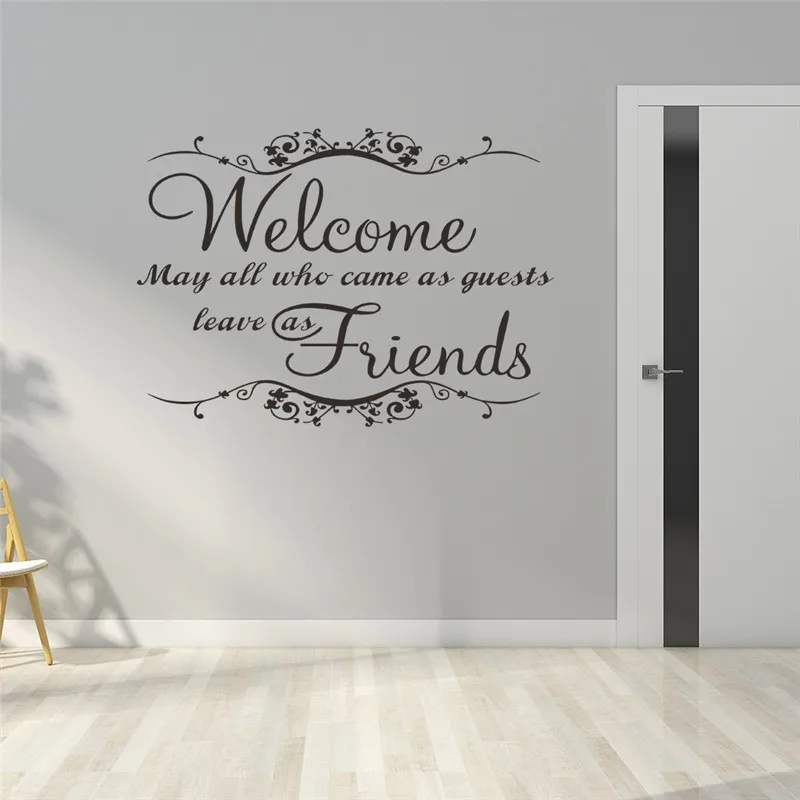 ISHOWTIENDA 2019 New Welcome Friend Art Vinyl Mural Home Decor Wall Stickers For Kids Living Room DIY Decals Hot Decoration
ISHOWTIENDA 2019 New Welcome Friend Art Vinyl Mural Home Decor Wall Stickers For Kids Living Room DIY Decals Hot Decoration
