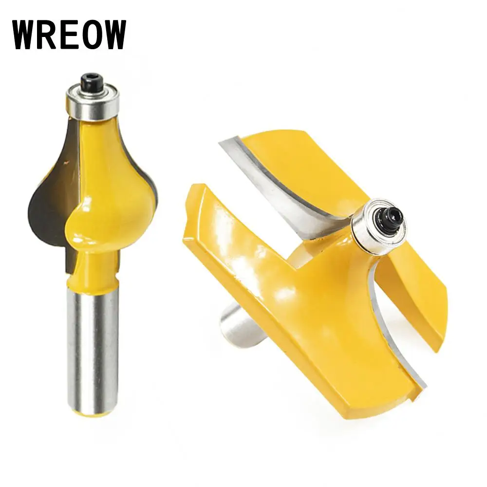2pcs/Set 1/2 Inch round Shank Handrail Router Bit Woodworking Panel Door Engraving Chamfer Joint Line Cutter Tool Milling Cutter 
2pcs/Set 1/2 Inch round Shank Handrail Router Bit Woodworking Panel Door Engraving Chamfer Joint Line Cutter Tool Milling Cutter