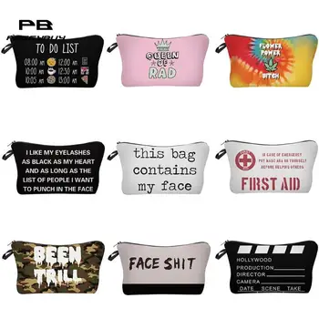Casual Women Travel Cosmetic Bag Letter Print Makeup Case Organizer Storage Pouch Toiletry Bags Polyester make up necessaries
Casual Women Travel Cosmetic Bag Letter Print Makeup Case Organizer Storage Pouch Toiletry Bags Polyester make up necessaries