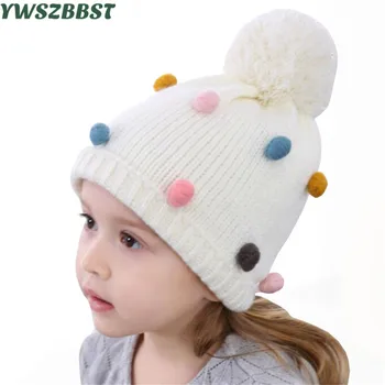 New Autumn Winter Baby Hat with Colorful balls Knit Warm Toddlers Baby Hats for Girls Kids Hats Children Cap fit 6 months to 5Y
New Autumn Winter Baby Hat with Colorful balls Knit Warm Toddlers Baby Hats for Girls Kids Hats Children Cap fit 6 months to 5Y