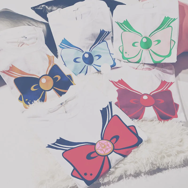 Summer Women Kawaii Tops 2018 Harajuku T-shirts Print Sailor Moon Loose Short Sleeve Plus Size Cosplay Cute Kawaii Casual Tops
Summer Women Kawaii Tops 2018 Harajuku T-shirts Print Sailor Moon Loose Short Sleeve Plus Size Cosplay Cute Kawaii Casual Tops