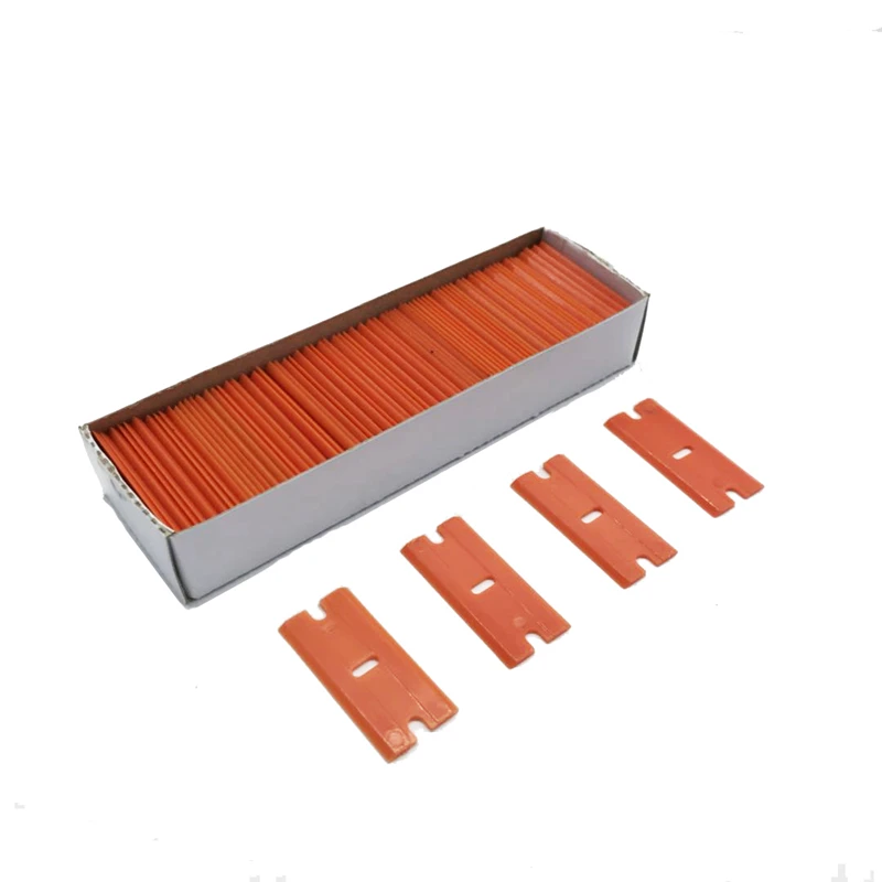 100PCS/Lot Plastic Razor Scraper Blades Double Edged Razor Blades Squeegee For Car Wrapping Window Tint Glue Remove Tools
100PCS/Lot Plastic Razor Scraper Blades Double Edged Razor Blades Squeegee For Car Wrapping Window Tint Glue Remove Tools