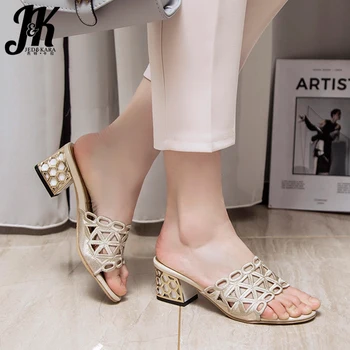JK Cutout Slippers Women High Heels Slides Shoes 2019 New Slides Women Summer Mules Shoes Ladies Party Shoes Female Plus Size 46
JK Cutout Slippers Women High Heels Slides Shoes 2019 New Slides Women Summer Mules Shoes Ladies Party Shoes Female Plus Size 46